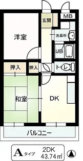 ストーク利倉【4階】の間取り