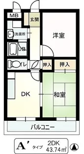 ストーク利倉【1階】の間取り