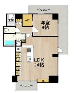 ザ・グランドビュ−オオサカ【5階】の間取り