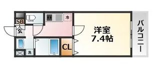 ロイヤルクィーンズパーク吹田片山町【7階】の間取り