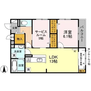 RAVINE 千里中央【2階】の間取り