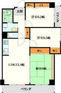 パルハセトン十三【9階】の間取り