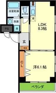 CasaLaurora【1階】の間取り