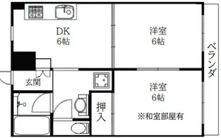 カルム緑地公園II【3階】の間取り