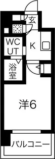 エスリード新北野【8階】の間取り