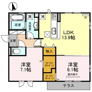 Pastoral Court Senri【1階】の間取り