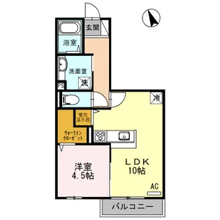 クレールコート【2階】の間取り