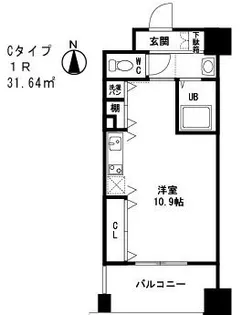 ラフィネ豊中南【6階】の間取り