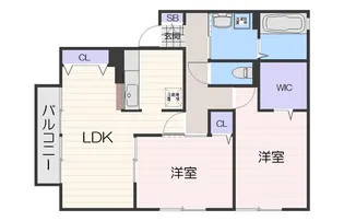 モアナビラII【2階】の間取り