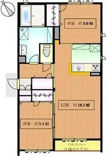 シャーメゾン千里中央【1階】の間取り