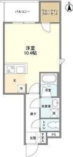 ウェルスクエア豊中服部【2階】の間取り