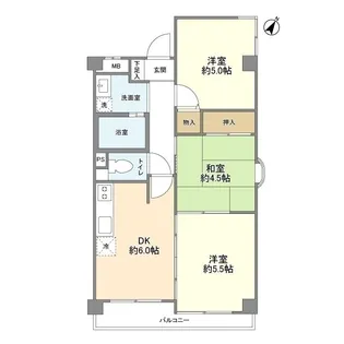 レジデンス鷹ヶ巣上新田【4階】の間取り