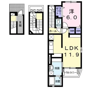 パーチェ ブレッザ【3階】の間取り