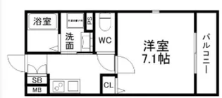 タウンコートユタカ【1階】の間取り