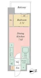 セレニテ新大阪エクラ【12階】の間取り