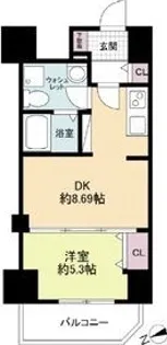セレニテ新大阪弐番館【4階】の間取り