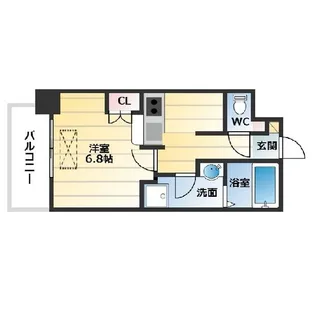 カスターニャ三国本町【6階】の間取り