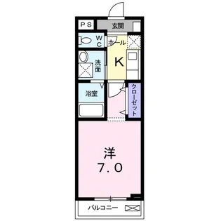 クレメントS【1階】の間取り