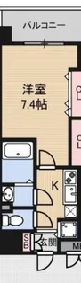 Luxe江坂Ⅱ【11階】の間取り