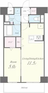 レイワニティ プレイス【7階】の間取り
