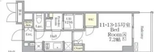 THE MUTUAL 江坂【8階】の間取り
