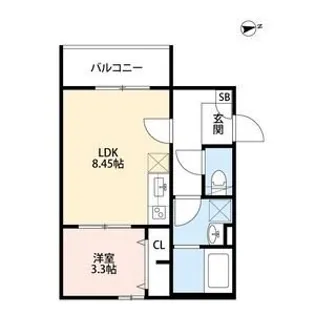 ビオ立花【2階】の間取り