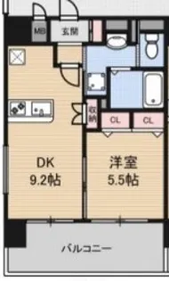 Luxe新大阪II【5階】の間取り