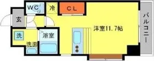 GROOVE江坂【5階】の間取り