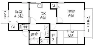 セジュール大桐【1階】の間取り