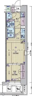 ファーストフィオーレ江坂垂水町【6階】の間取り