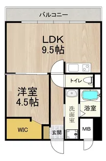 パークモダン新大阪【5階】の間取り