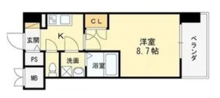 WGB江坂【10階】の間取り