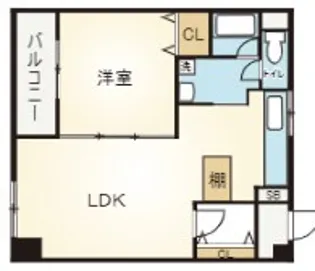 ハイツ小松【4階】の間取り