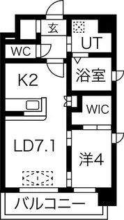 スプランディッド新大阪DUE【8階】の間取り