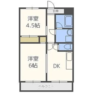 グレイスガーデン豊中【6階】の間取り
