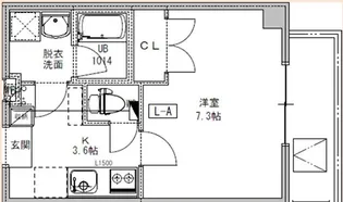 アルバス千里山【3階】の間取り