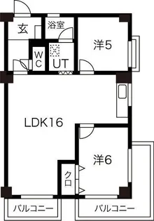 パインハイツ【2階】の間取り