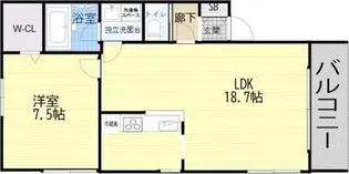 ローレル千里山西【1階】の間取り