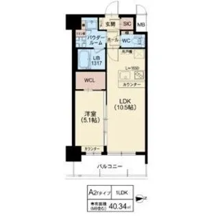 スプランディッド江坂3【2階】の間取り