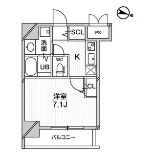 プレアデス千里山田【6階】の間取り