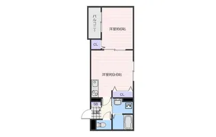 ラ・マシア田川北【2階】の間取り
