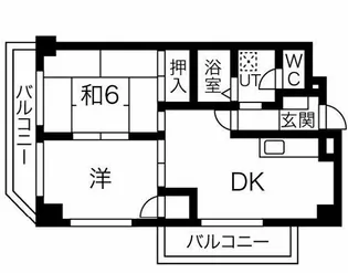 エクセルコート千里丘【1階】の間取り