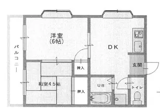 タクティ三津屋【2階】の間取り