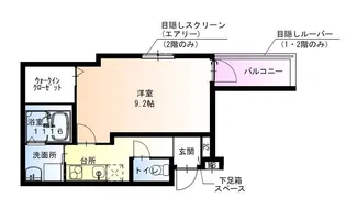 フジパレス服部南町【3階】の間取り