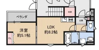 セレニティ加島4丁目A棟【2階】の間取り
