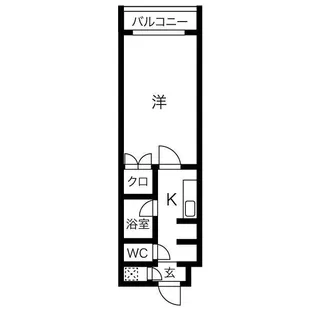ステュディオ・パレ【4階】の間取り