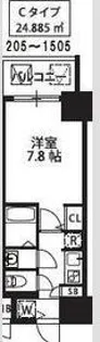 S-RESIDENCE新大阪駅前【15階】の間取り