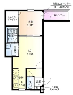 フジパレス柴島III番館【3階】の間取り