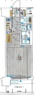 ファーストステージ江坂パークサイド【6階】の間取り