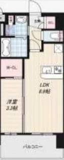 Luxe新大阪西【8階】の間取り